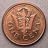 Barbados - Moeda  1 centavo 1997