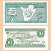 Burundi - Billete   10 Francos 2007