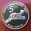 Eritreia - Moeda  5 centavos 1991