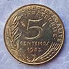 Francia - Moneda   5 céntimos 1983