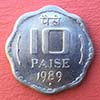 India - Moneda 10 Paisa 1989