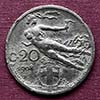 Italia - Moneda  20 centésimos 1908