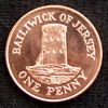 Jersey - Moeda 1 penny 2008