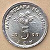 Malasia - Moneda  5 Sen 2000