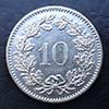 Suiza - Moneda 10 Rappen 1982
