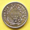 Turquía - Moneda 50000 Liras (FAO) 1999