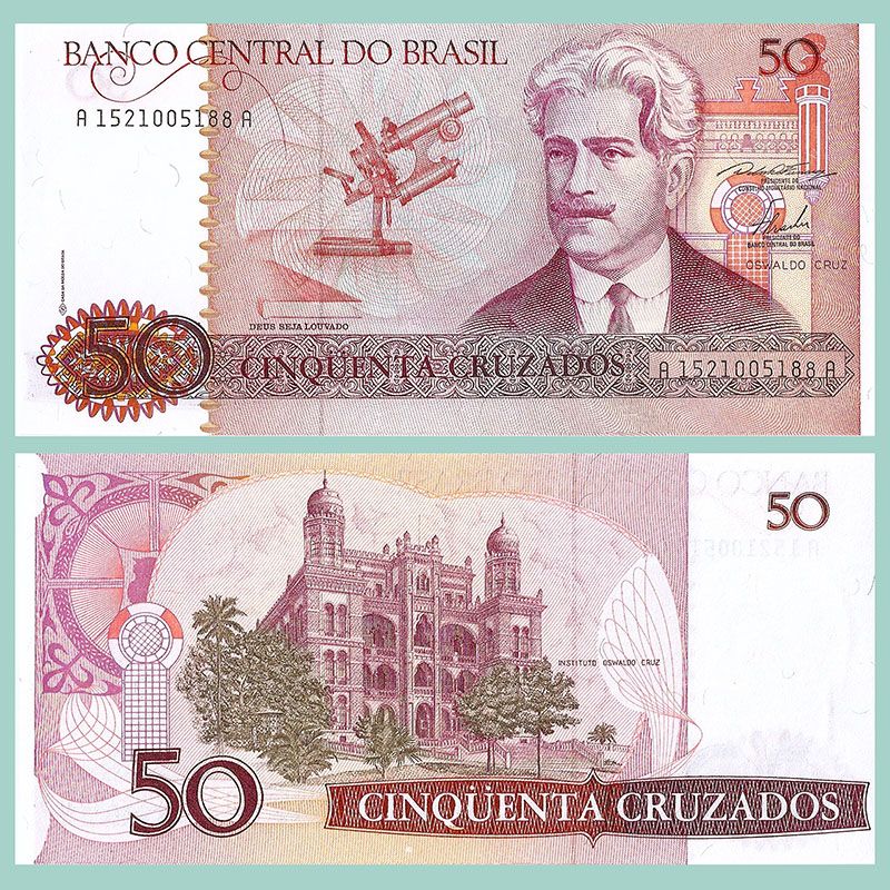 Brasil - Billete 50 Cruzados 1986