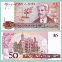 Brasil - Billete 50 Cruzados 1986