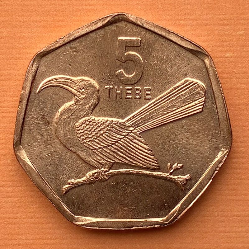 Botswana - Coin 5 Thebe 1998