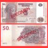 Congo democrático - Billete espécimen 50 Francos 2007
