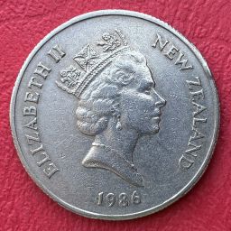 Nueva Zelanda - Moneda 50 centavos 1986