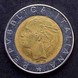 Italia - Moneda 500 Liras 1982