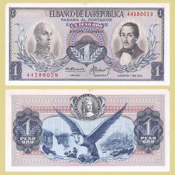 Colombia - Billete 1 Peso oro 1974