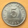 Argentina - Coin 5 cents Mon. Nac. 1956