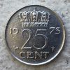 Netherlands - Coin 25 cents 1973