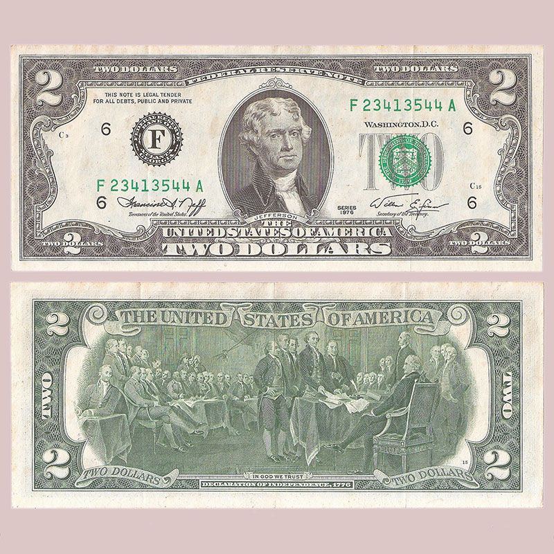 Estados Unidos - Billete 2 Dólares 1976