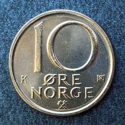 Norway - Coin 10 Ore 1990