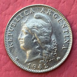 Argentina - Moneda 20 centavos Mon. Nac. 1942