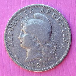 Argentina - Coin 20 cents Mon. Nac. 1926