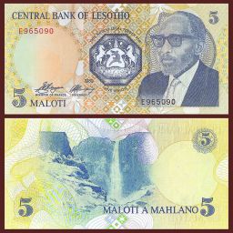 Lesotho - Banknote 5 Maloti 1989