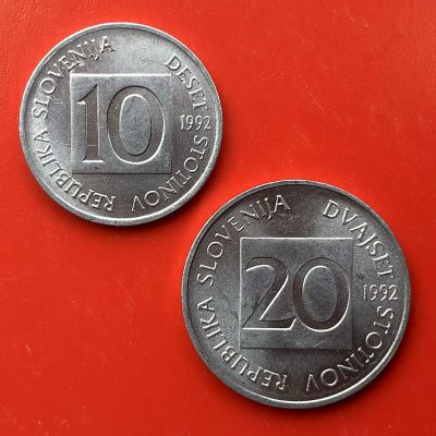 Slovenia - Coins lot 10 and...