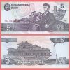 Corea del Norte - Billete 5 Won 1998