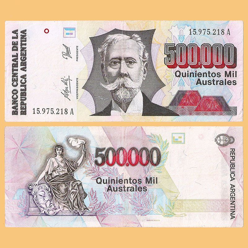 Argentina - Banknote 500,000 Australes 1990 (2899)