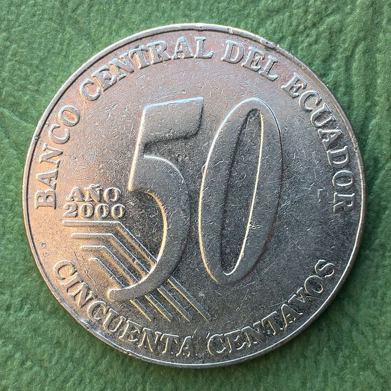 Ecuador - Moneda 50 centavos 2000