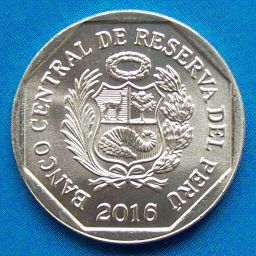 Perú - Moneda 1 Sol 2016 - Arco parabólico de Tacna