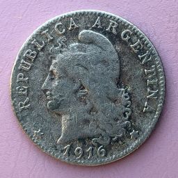 Argentina - Coin 20 cents Mon. Nac. 1916