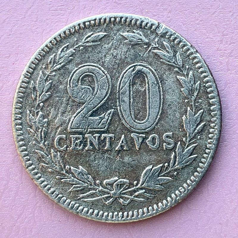Argentina - Coin 20 cents Mon. Nac. 1916