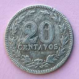 Argentina - Coin 20 cents Mon. Nac. 1916