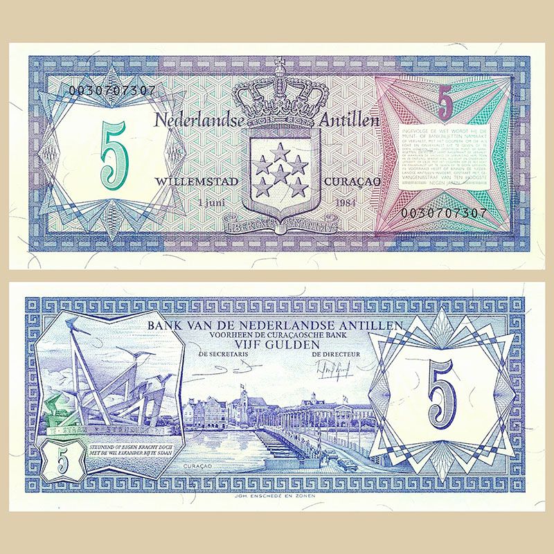 Netherlands Antilles - Banknote 5 Gulden 1984