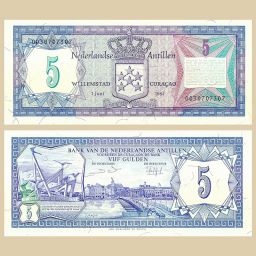 Antillas Neerlandesas - Billete 5 Gulden 1984
