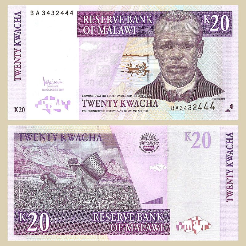 Malawi - Billete 20 Kwacha 2007