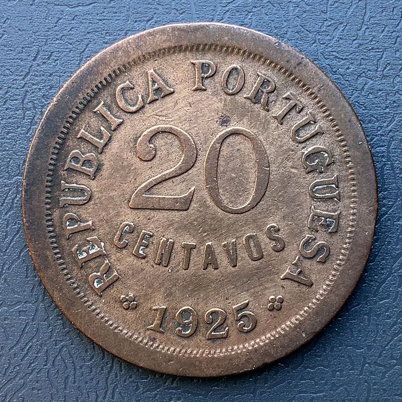 Portugal - Moneda 20 centavos 1925