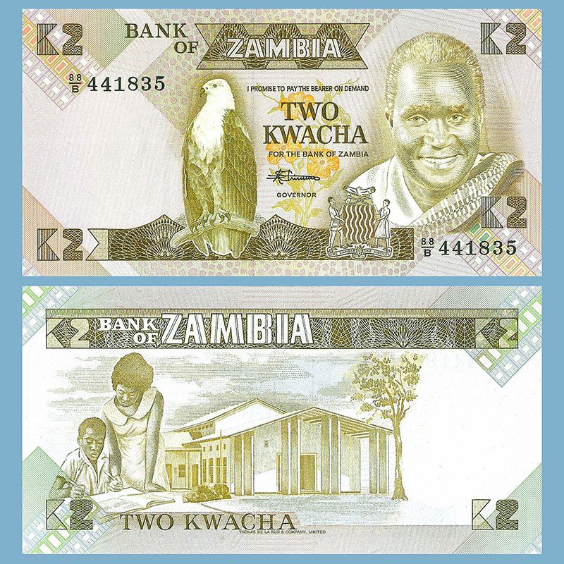 Zambia - Banknote 2 Kwacha 1987