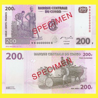 Congo democrático - Billete...