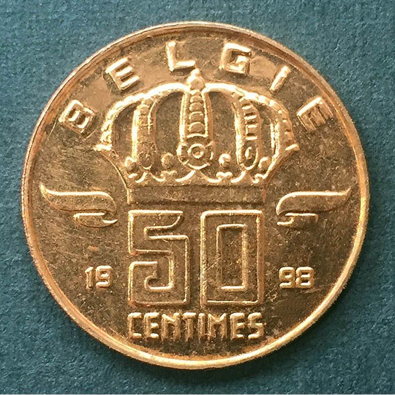 Bélgica - Moneda 50 céntimos 1998 (en holandés)