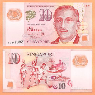 Singapur - Billete 10...