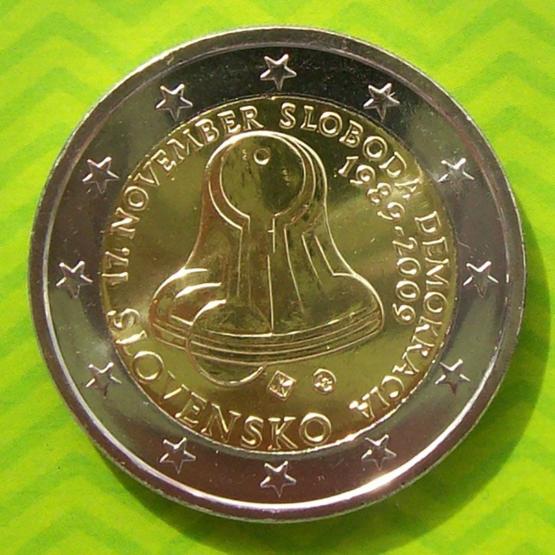 Eslovaquia - Moneda 2 Euros 2009 - 20º aniv. de la libertad