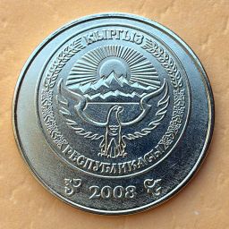 Kirguistán - Moneda 3 Som 2008
