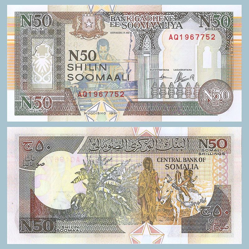 Somalia - Billete 50 Nuevos chelines 1991