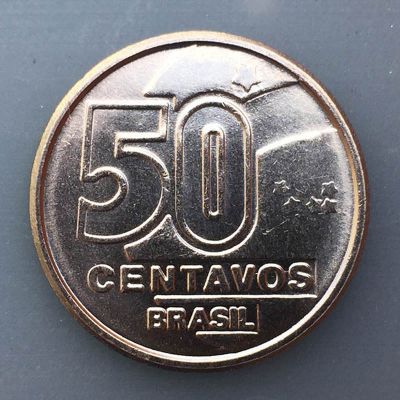Brasil - Moneda 50 centavos...