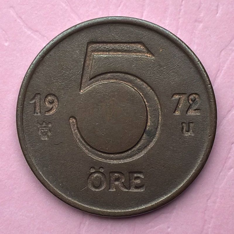 Sweden - Coin 5 Öre 1972