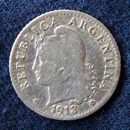 Argentina - Moneda 5 centavos Mon. Nac. 1913