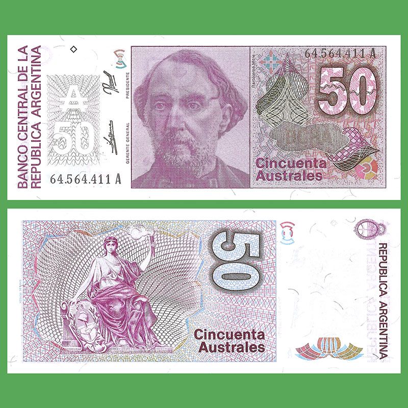 Argentina - Billete 50 Australes 1989 (2834)