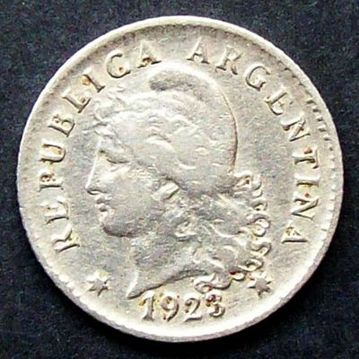 Argentina - Moneda 5 centavos Mon. Nac. 1923