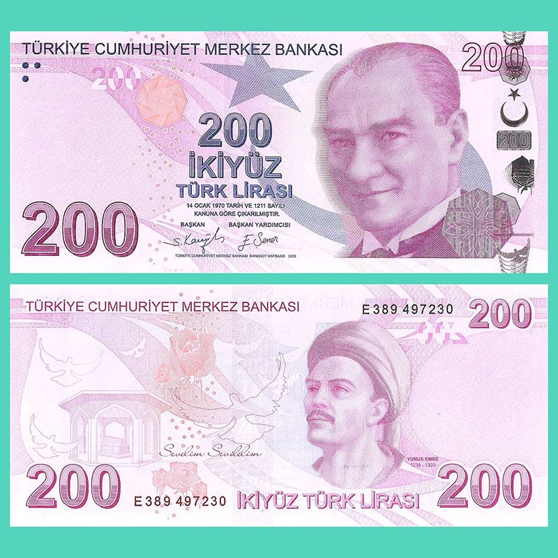 Türkiye - Banknote 200 Lira 2009