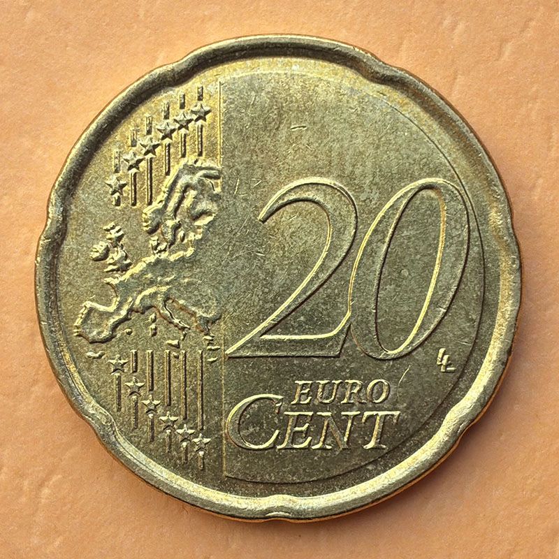 Francia - Moneda 20 centavos de Euro 2022